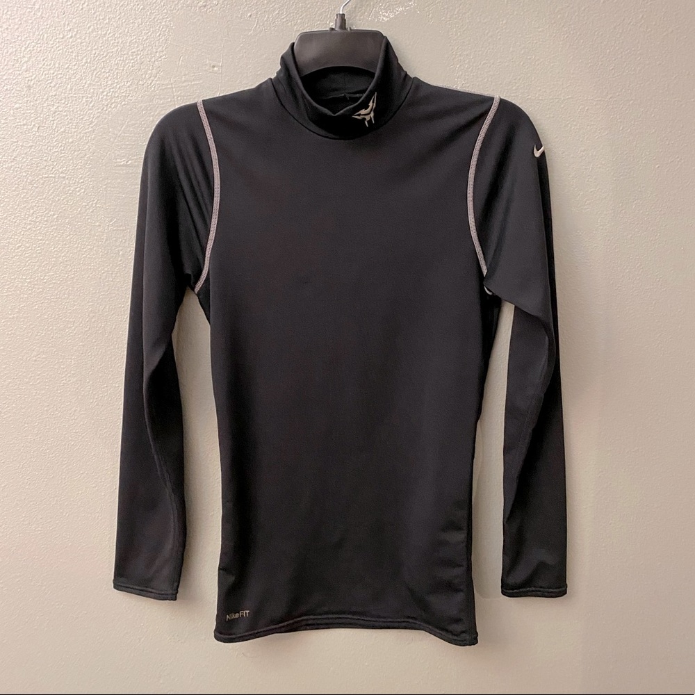 Nike Fit Mock Neck Long Sleeve Active Tee
